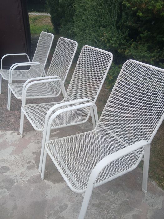 Krzesła ogrodowe metalowe