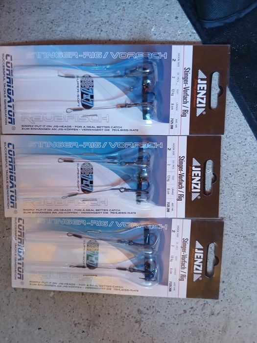 3 nowe zestawy dozbrojek wędkarskich 8cm hak nr2
