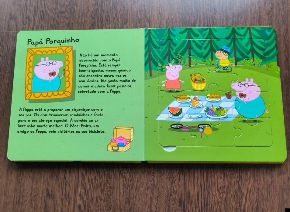 Livro de puzzle da porca peppa