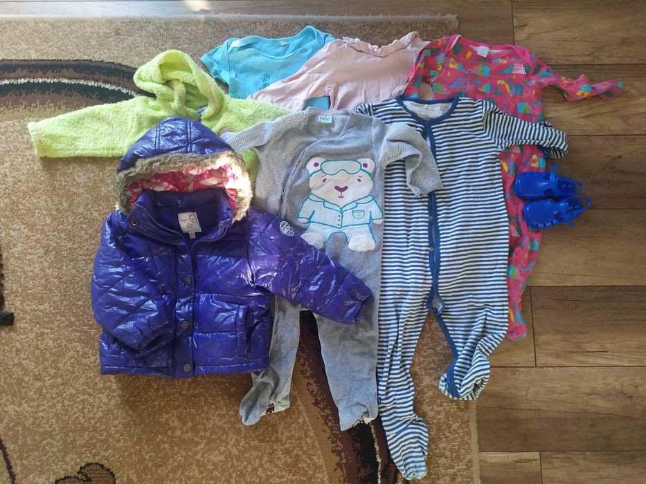 Paczka ubrań dla dziewczynki 62 - 98 - około 50 sztuk