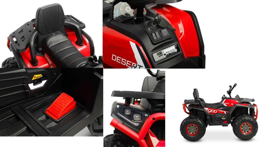 Quad akumulator 50kg udźwigu Pilot Pojazd Terra 4x45W Auto elektryczny