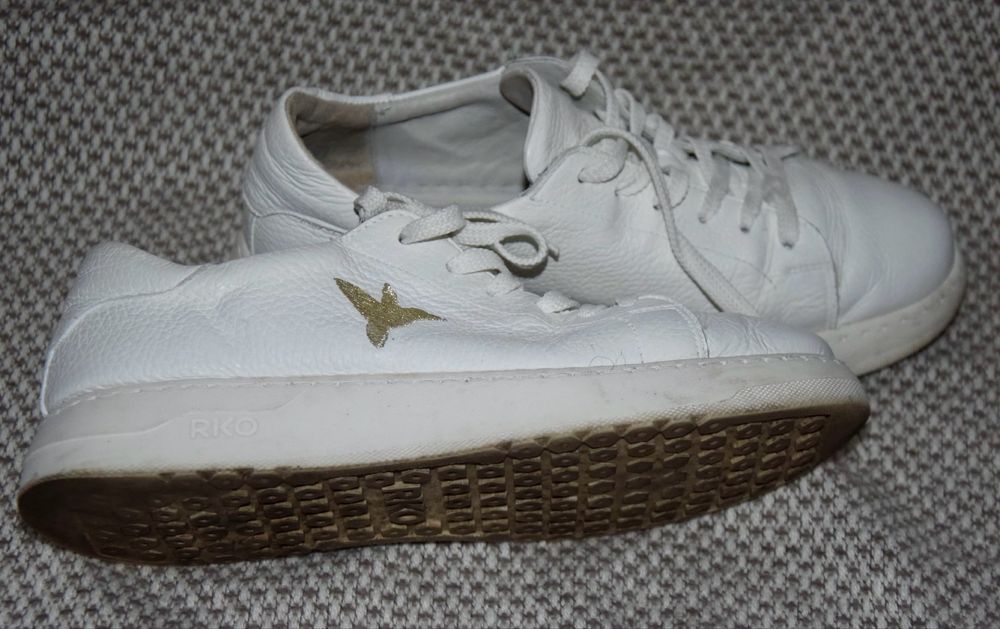 Ryłko białe sneakersy 37 buty sportowe skóra naturalna koliber