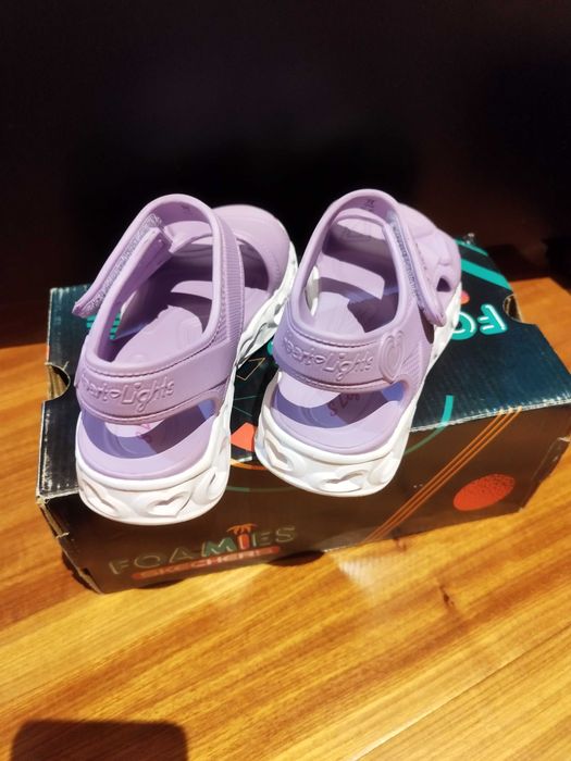 Sandálias Skechers S Lights Heart Lavender