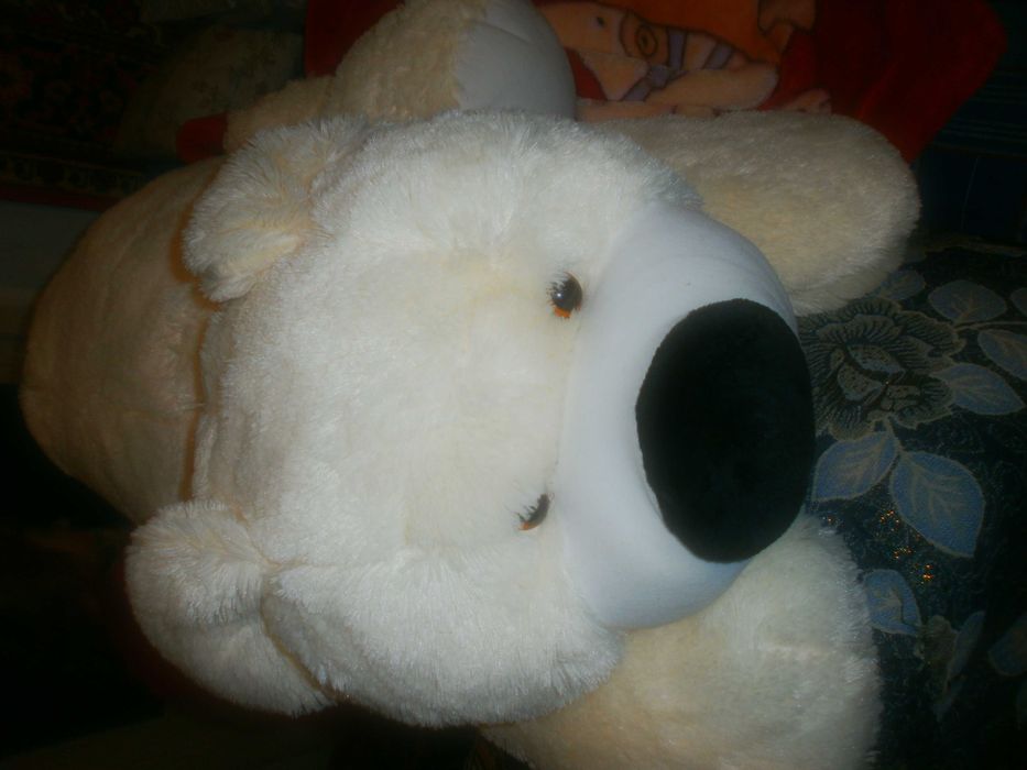 мишка   белый  мягкая игрушка-550 гр
