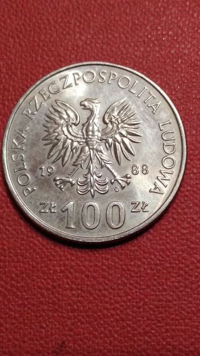 Moneta 100 zł z 1988