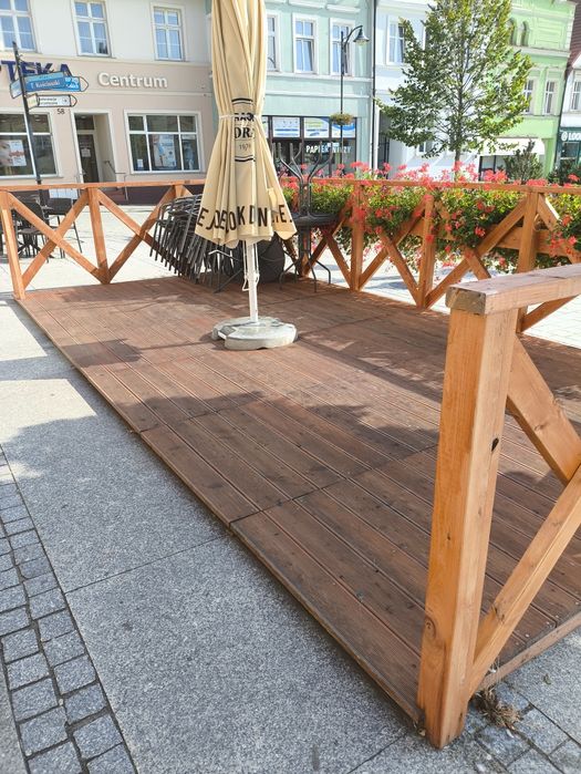 Ogródek sezonowy drewniany gastronomiczny