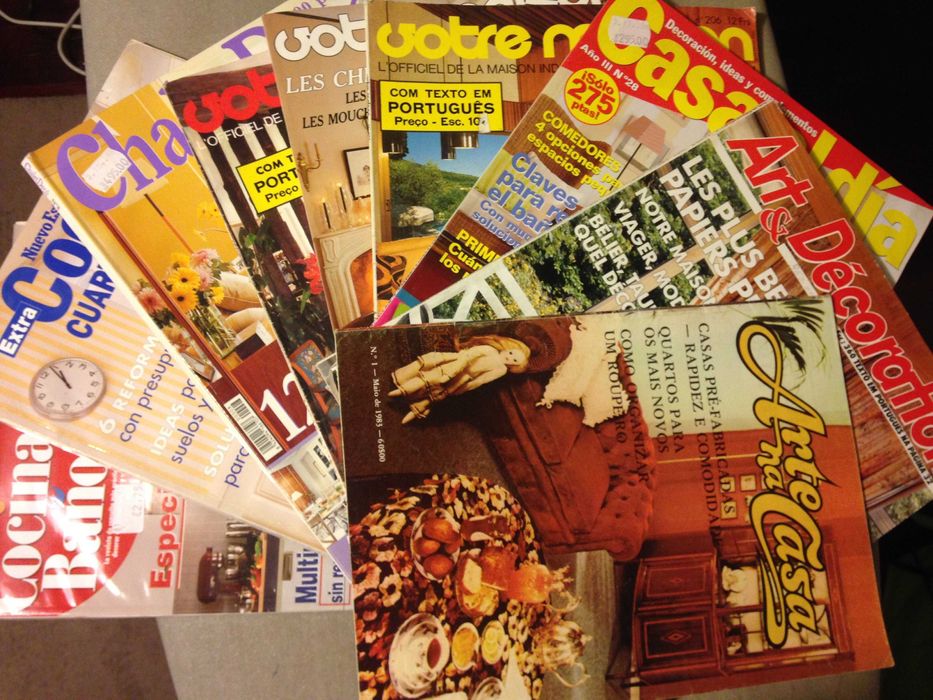 Revistas de decoração antigas