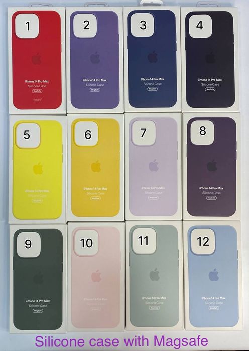 Silicone case Magsafe на iPhone 14 15 PRO MAX чехол на айфон магнитн