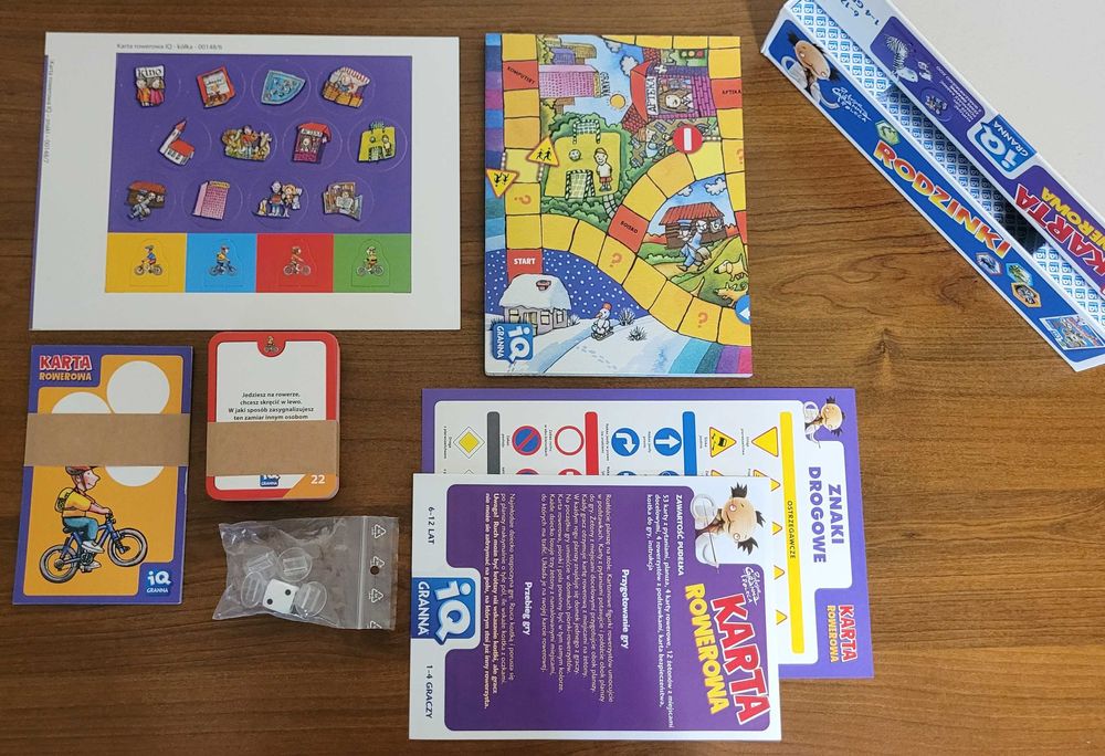 Gra Edukacyjna "Karta Rowerowa"  KOMPLETNA BDB