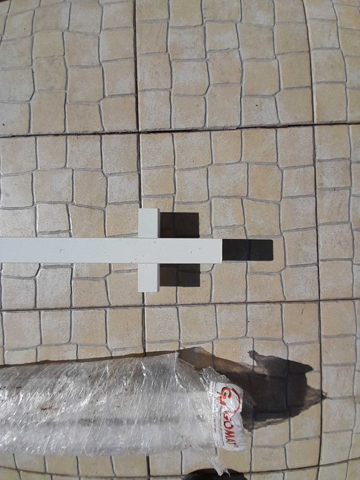 Postes vedacao cerca 1m em branco