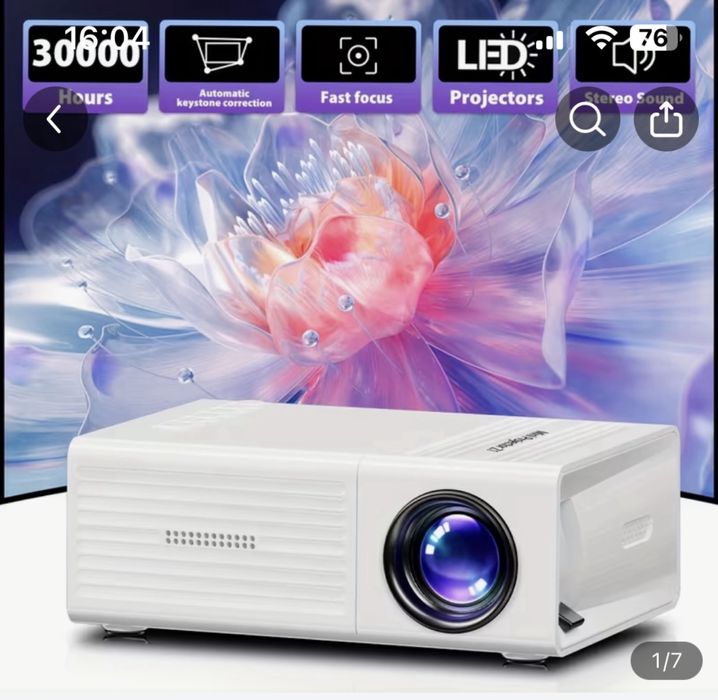 Мини Проектор Z1 2024, Портативный Видеопроектор для Дома