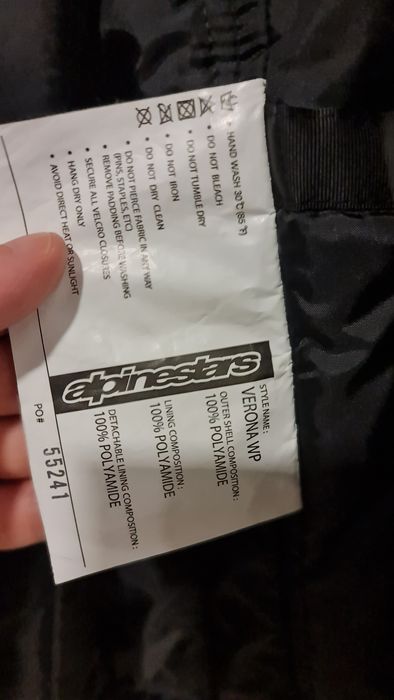 Casaco Mota Impermeável Alpinestars Verona WP