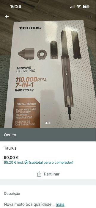 Maquina esticar cabelo