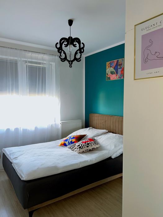 Nowoczesny Apartament , Augustów Centrum , Garaż podziemny, Winda, balkon , wynajem na doby, wysoki standard
