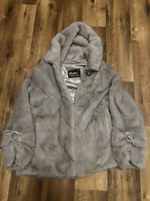 Шикарна норкова шубка-автоледі в новому стані , 48 р, капюшон кобра ,