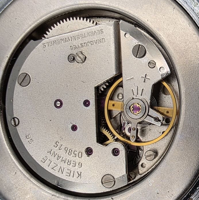 Zestaw Kienzle Selecta 17 jewels Germany kieszonkowy nakręcany