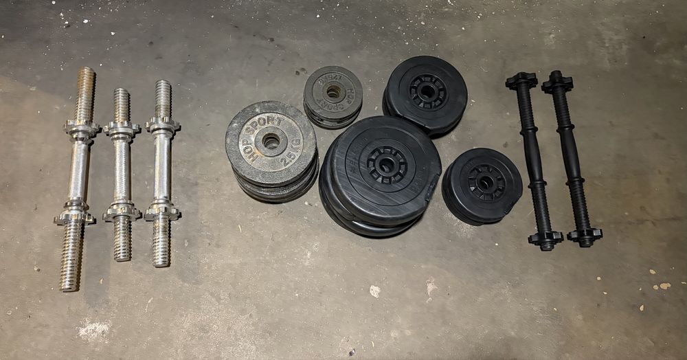 Hantle żeliwne i bitumiczne 43 kg