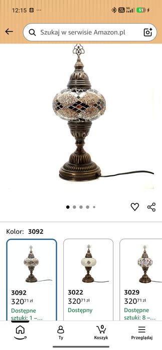 piękna turecka orientalna lampka