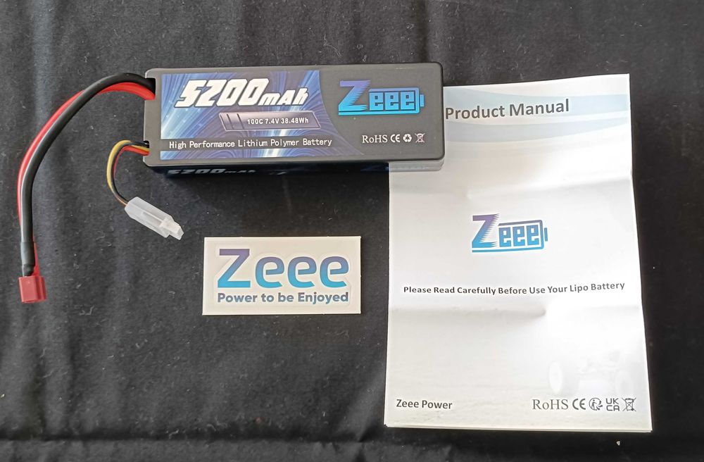 Bateria LiPo 5200mAh 7.4V 100C Zeee – Alta Performance