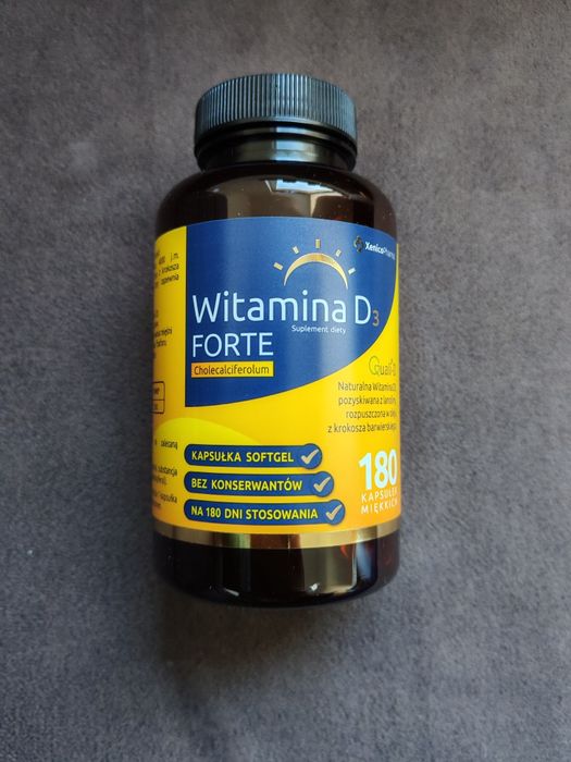 XeniVIT Witamina D3 4000 forte 180 kapsułek-- 2 opakowania