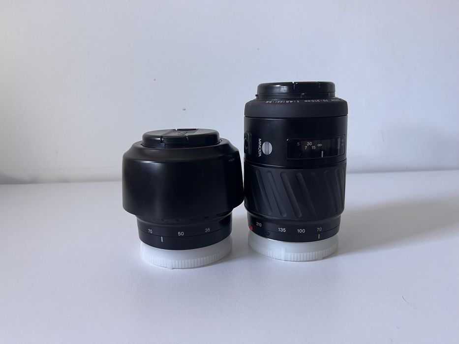 2 objetivas Minolta