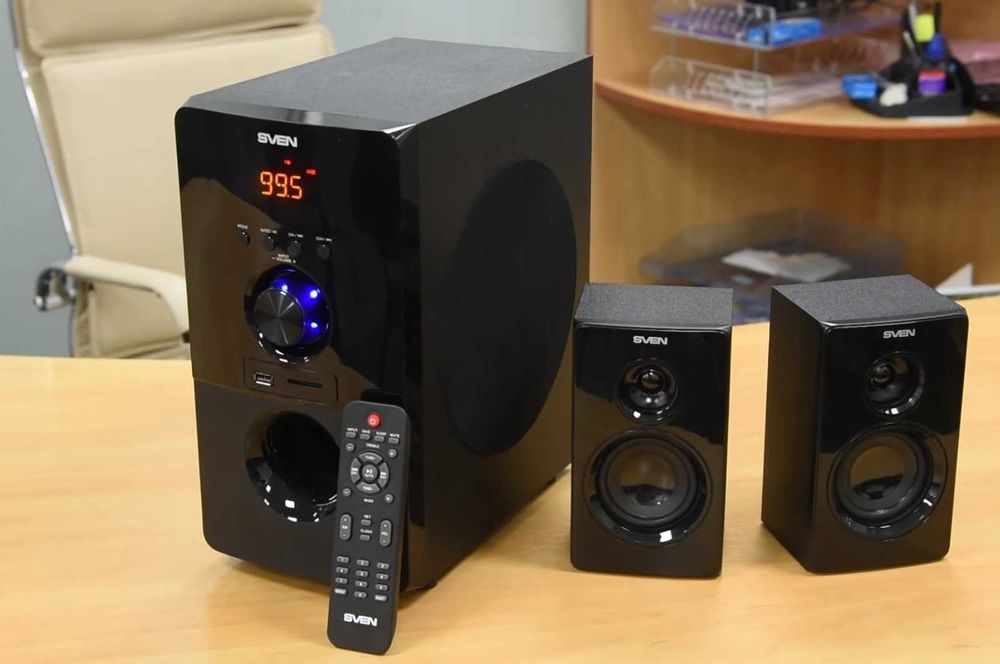 Акустична система 2,1 FM SD Bluetooth USB Мультимедийная акустика SVEN