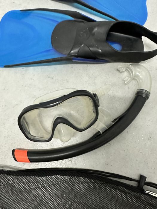 Conjunto óculos mergulho barbatanas
