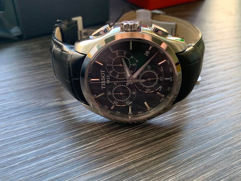 годинник TISSOT T035.617.11.051.00 COUTURIER CHRONOGRAPH (ремінець, браслет 23 мм)