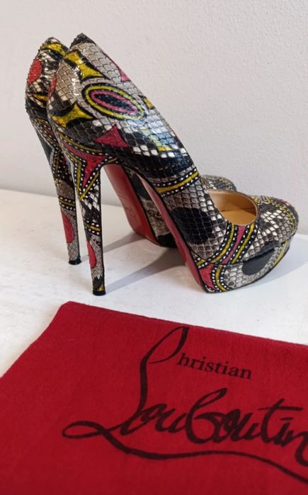 Sapatos Christian Louboutin Bianca 140  PYTHON