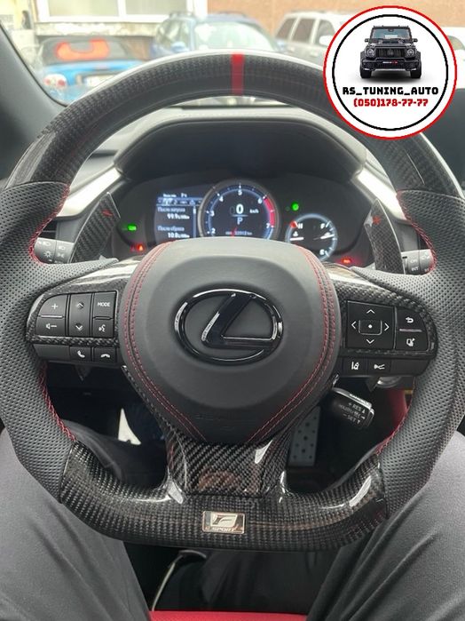 Анатомічне кермо для Lexus IS, RC, NX, RX. Карбон. F-Sport. В зборі.