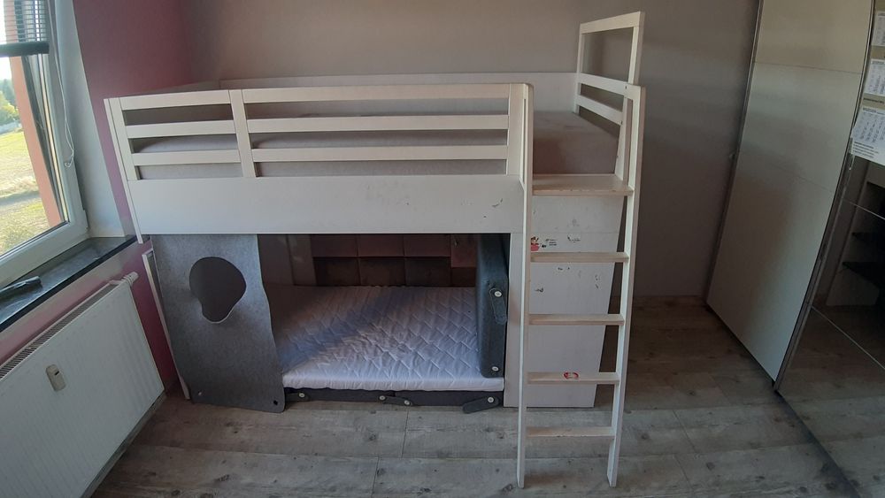Łóżko z antresolą VOX Nest + materace