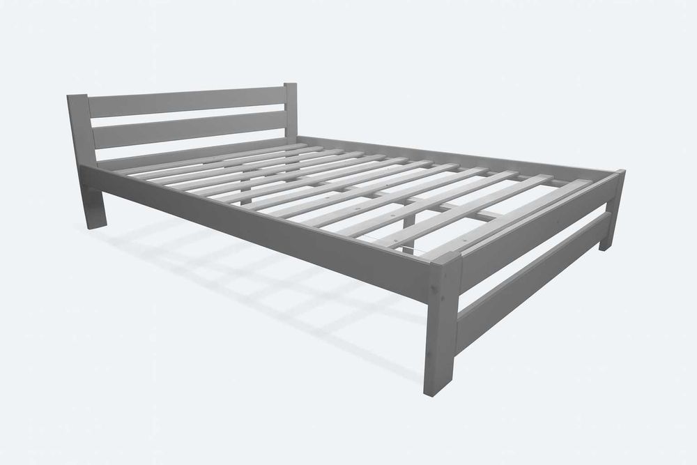 Wysoki zagłówek 75 cm Grube łóżko sosnowe Kolory Materace