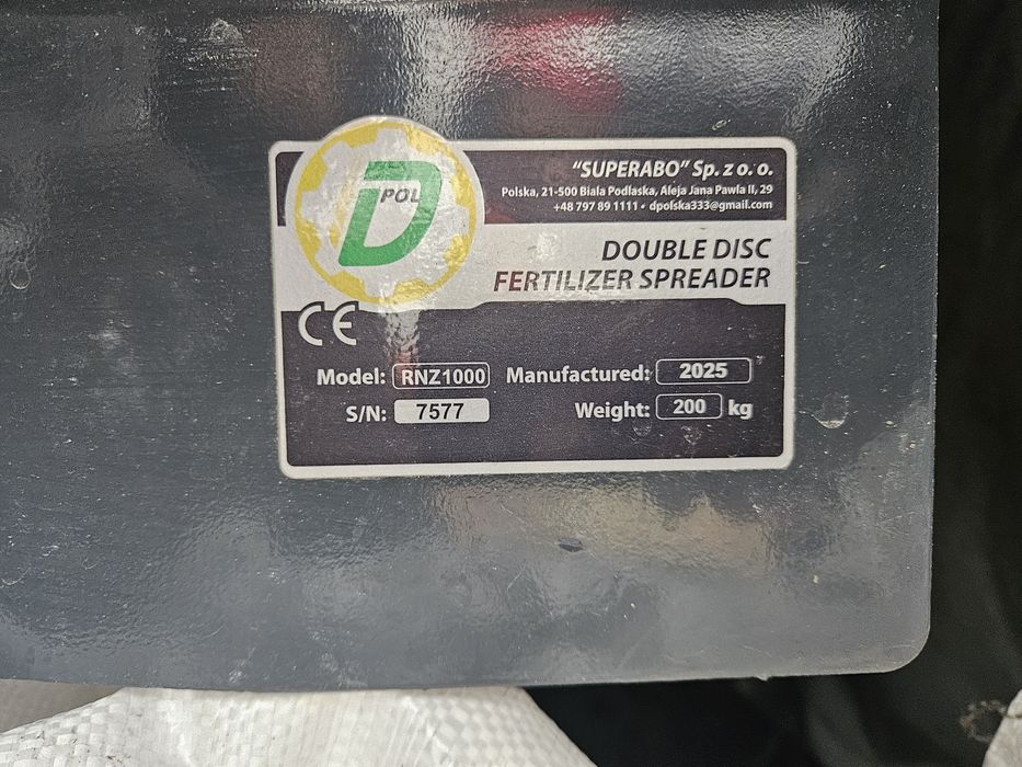 Rozsiewacz nawozu 2000l Dpol Rnz1200
