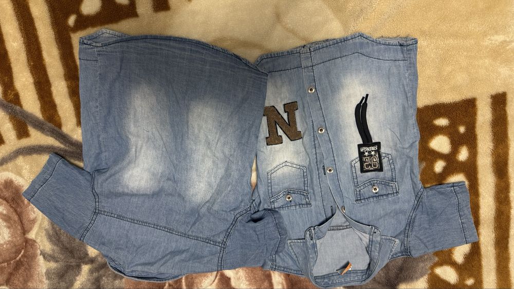 Джинсова сорочка для двійні