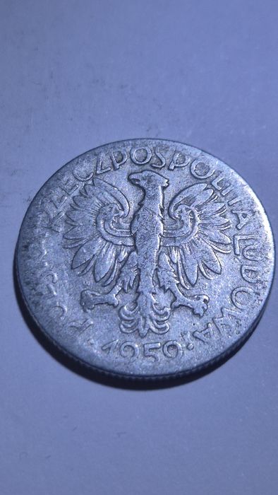 5 złotych z rybakiem. 1959
