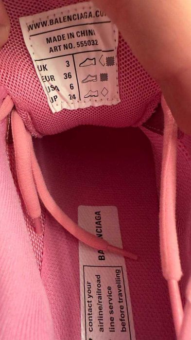 Balenciaga Track led Pink размер 36  Баленсиага