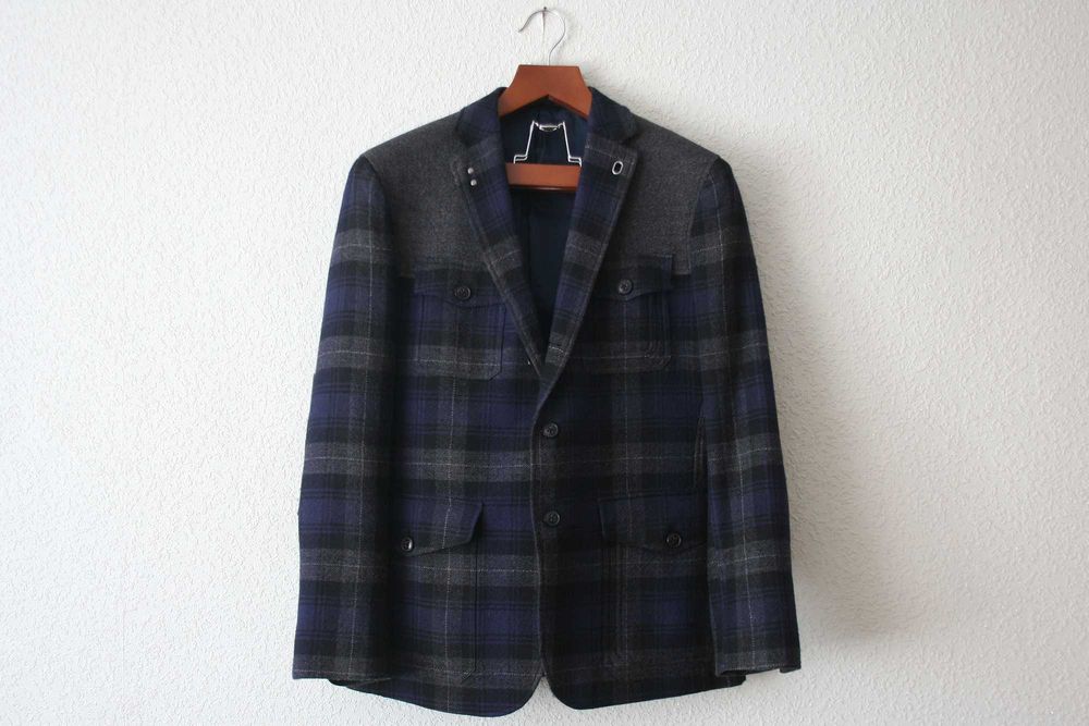 шерстяний піджак в клітинку куртка Banana Republic by Gap