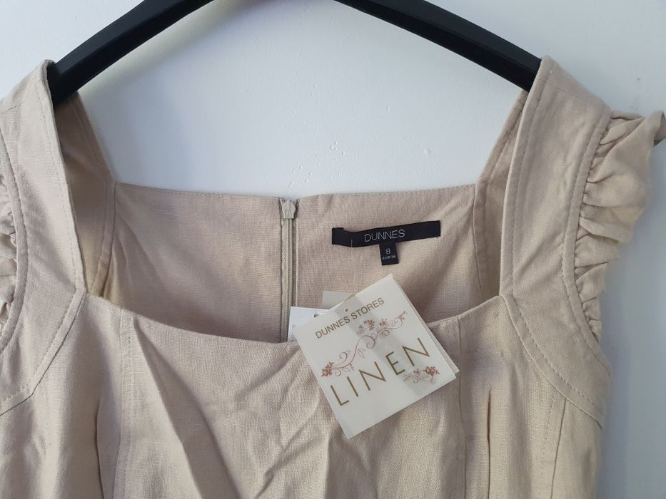 Sukienka lniana marki Dunnes Stores (36/S)