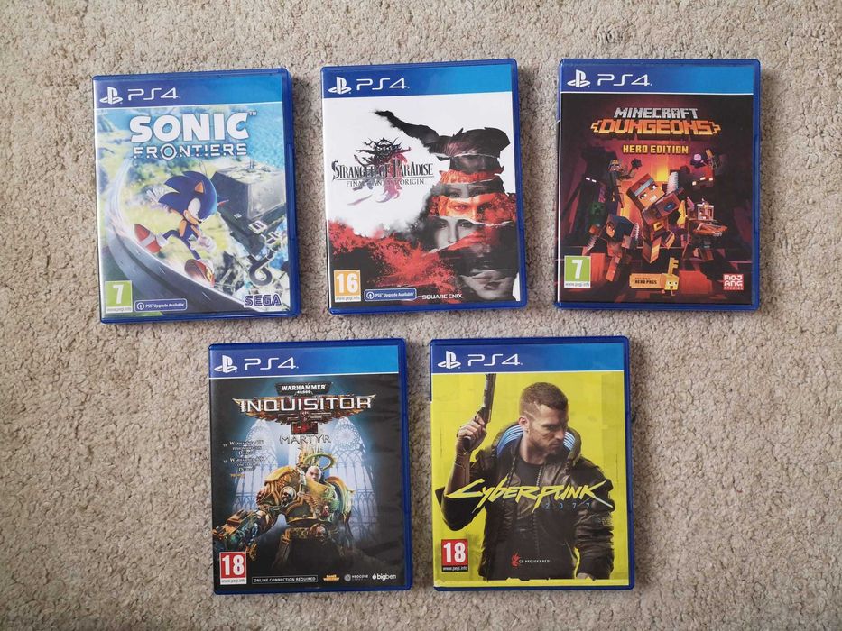 9 jogos para PS4 (preços na descrição)