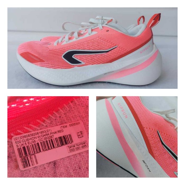 Жіночі шосейні кросівки для бігу cushion 500 kiprun