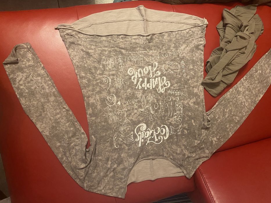 Bluzka z szalem,  Lady Fashion, oversize