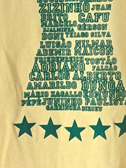 Camiseta  Brasil jogadores célebres