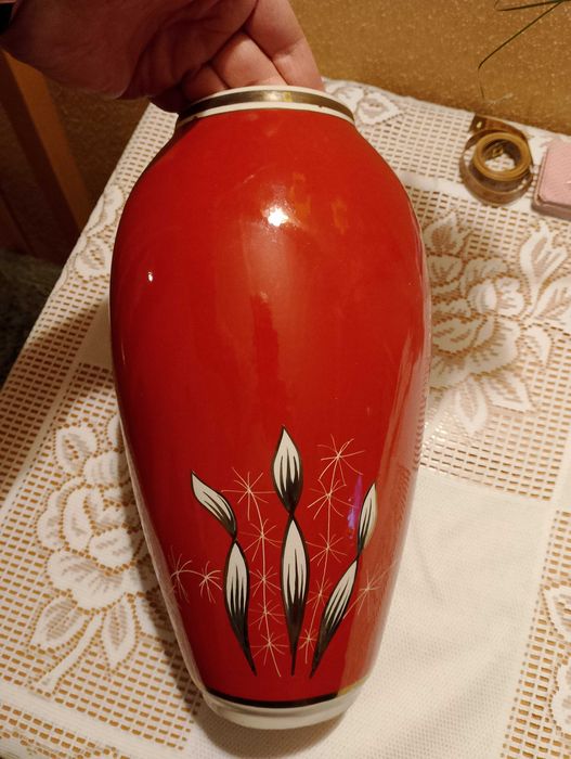 Chodzież wazon ceramiczny PRL