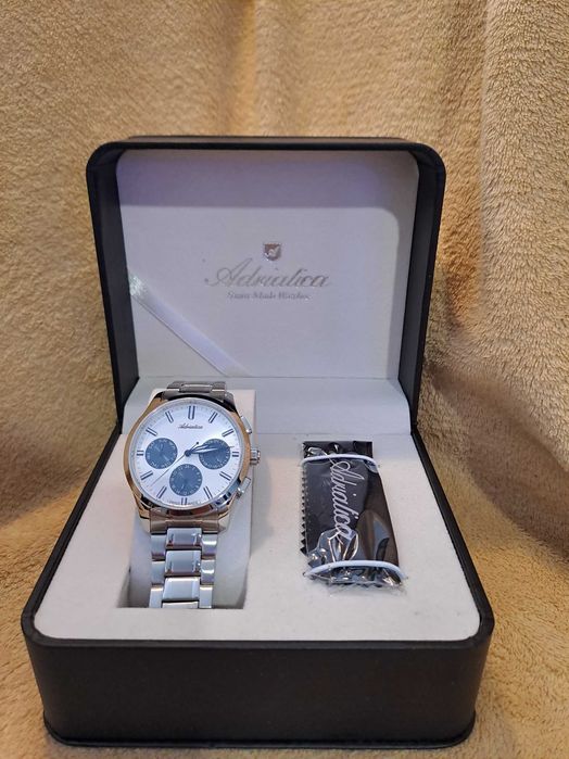 Adriatica Swiss Made A8277.52B3QF | Szafir | Niebieskie detale | Stan BDB