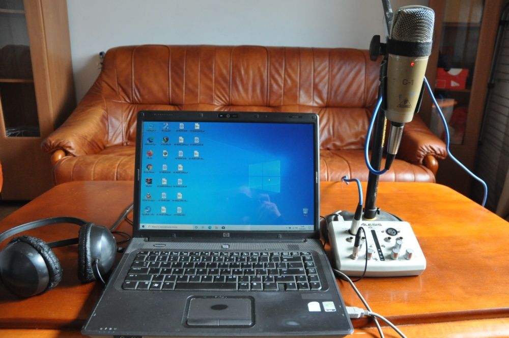 Mobilne Studio-Mikrofon Behringer,Alesis,Laptop,Słuchawki,kable!