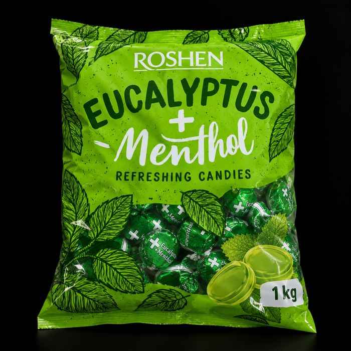 Roshen Eucalyptus + Menthol cukierki 1 kg – odświeżające