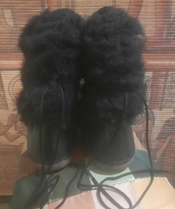 Кожаные - Лун буты. Crazy Japan. 39 - 40 размер. Япония.