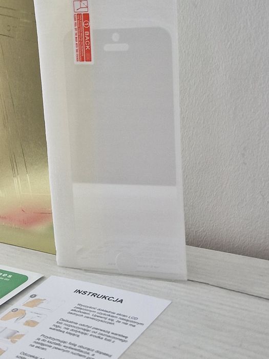 Hartowane szkło Gold do IPHONE 5/5G/5S/SE 2016/6C
