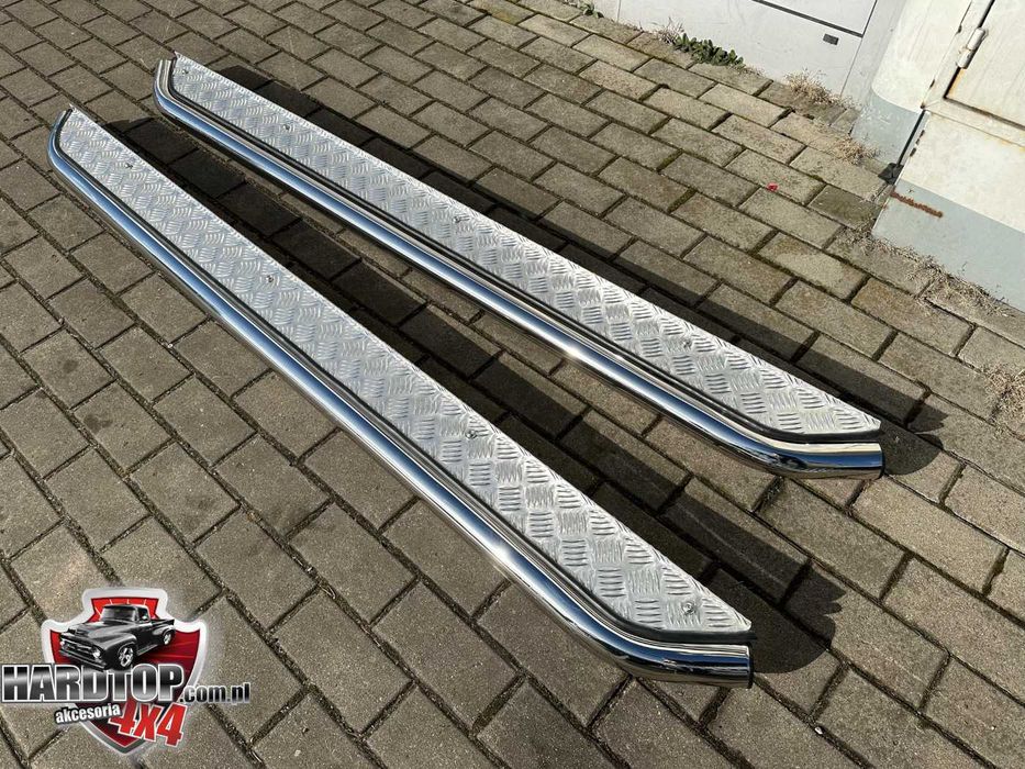 Orurowanie Boczne PROGI Stopnie Blacha Ryflowana Ford Ranger 1.5 cab