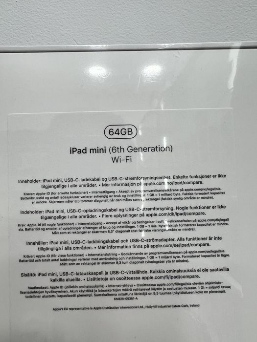 iPad mini 6th Wi-Fi 64GB A2567 Kolor: Space Gray |Gw12M|Sklep|